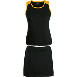 BRT Econo Single Set - Top & Skirt Black Gold